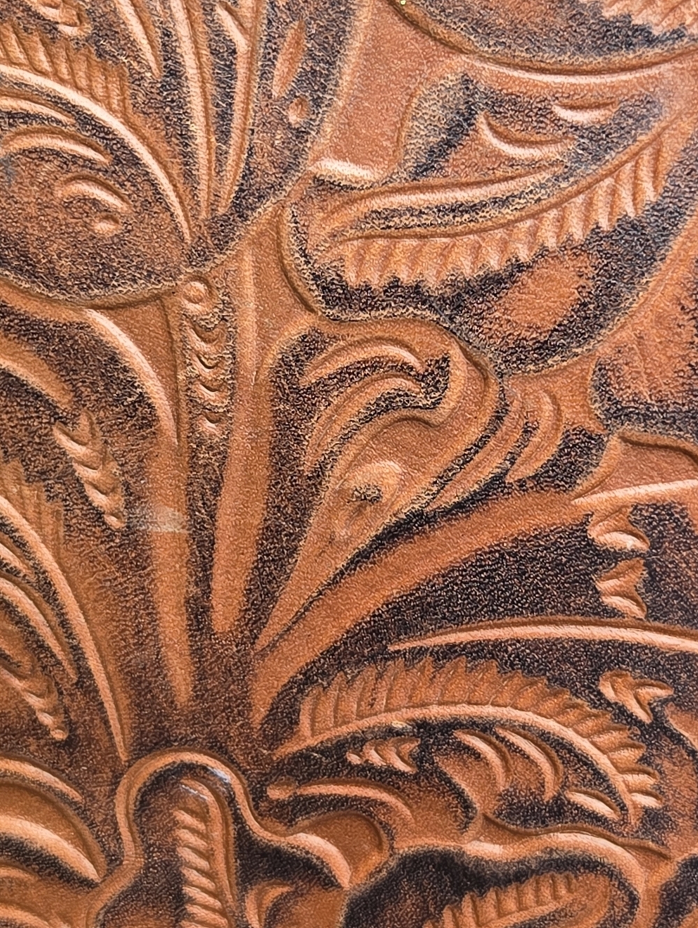Patricia Nash Granada Crossbody Bag Tooled Leather Floral Brown - Picture 4 of 14